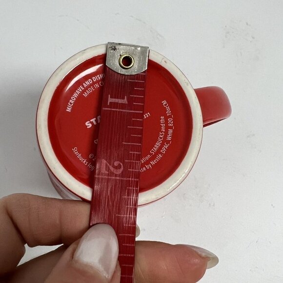 Starbucks 2020 Christmas FaLaLaLaLa Song Red Coffee Tea Mug Cup 10 oz - Picture 9 of 11